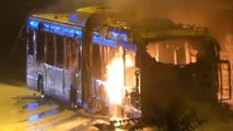 Un bus hybride de la RATP prend feu sur le périphérique : « Heureusement que j'ai fui! »