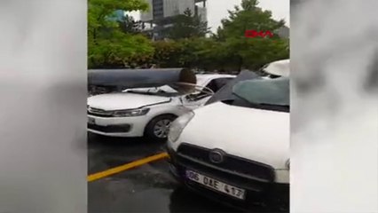 MSB duyurdu: F-4 savaş uçağının parçası açık otoparka düştü; 3 araç hasar gördü