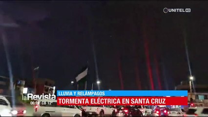 Video: Así se vivió la tormenta eléctrica la noche del domingo en Santa Cruz