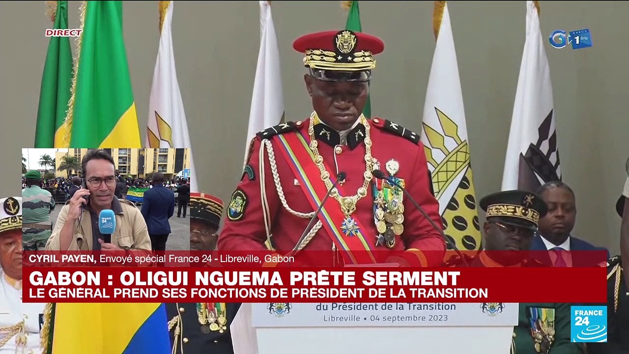Coup d'État au Gabon : le général Oligui prête serment en tant que "président de la transition"