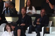 Prince Harry attends LA football match