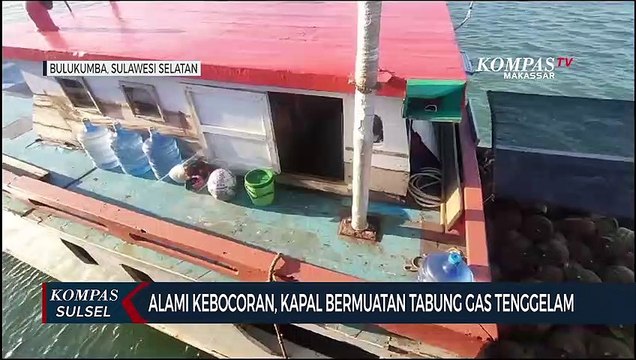 Alami Kebocoran, Kapal Bermuatan Tabung Gas Tenggelam