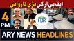 ARY News 4 PM Headlines 4th September 2023 | FBR in action