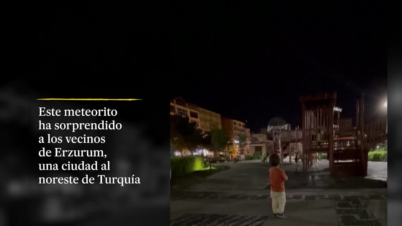 Un meteorito de grandes dimensiones cae en Turquía