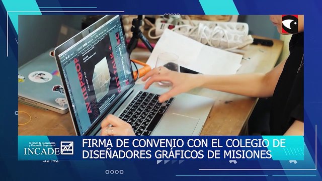 El Incade firmó un convenio con el Colegio de Diseñadores Gráficos de Misiones para generar nuevas oportunidades laborales para estudiantes