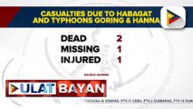 NDRRMC: 2 patay sa pananalasa ng Bagyong #GoringPH, #HannaPH, at habagat