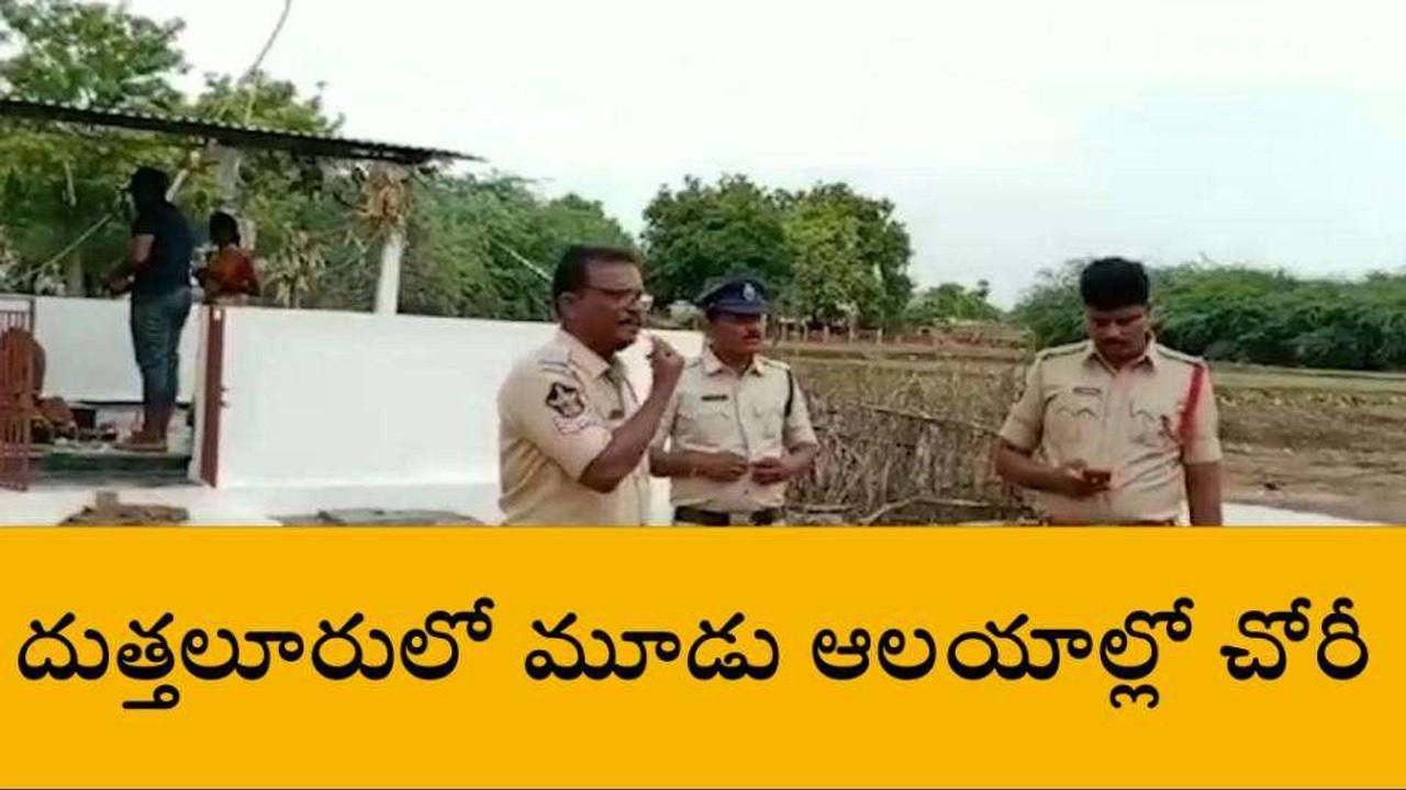 నెల్లూరు జిల్లా: దుత్తలూరులో దొంగల బీభత్సం... ఒ...
