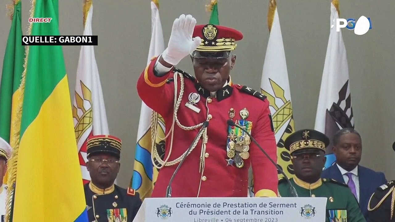 General Oligui als Übergangspräsident in Gabun vereidigt