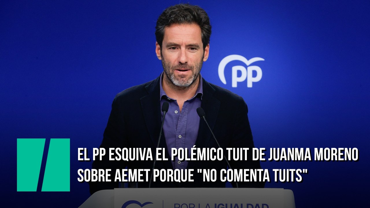 Borja Sémper (PP) esquiva el polémico tuit de Juanma Moreno sobre la DANA: "No comento tuits"