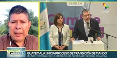 En Guatemala inicia período de transición de mando en medio de golpe a la democracia