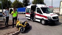 İnegöl'de motosiklet ile otomobil çarpıştı: 1 yaralı