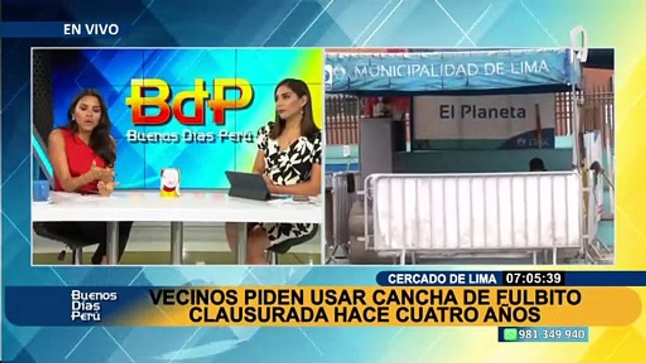 Cercado de Lima: denuncian que ebrios e indigentes han tomado cancha de fulbito clausurada