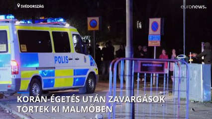 Összecsapások törtek ki Malmőben, miután egy iszlámellenes tüntető Koránt égetett