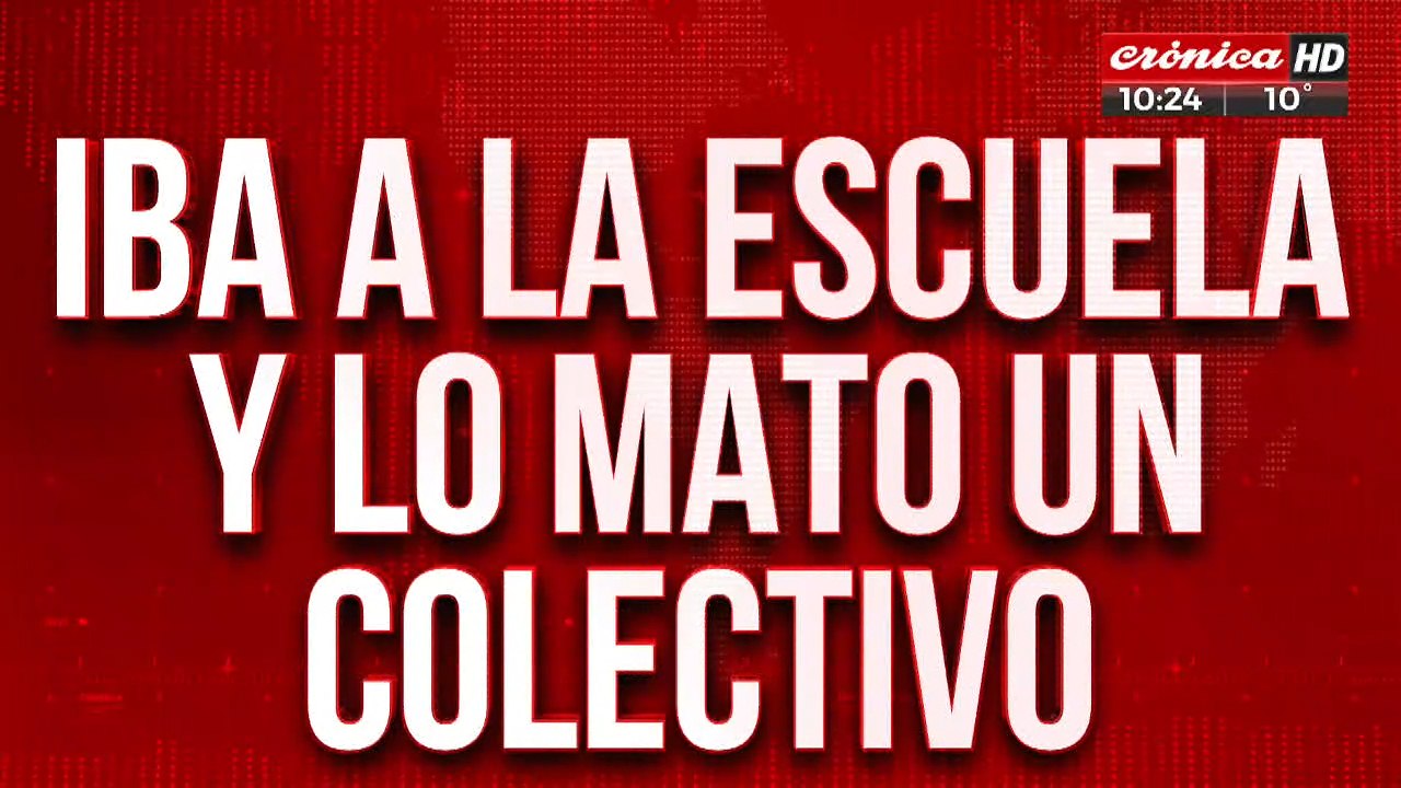 Tenía 13 años, iba a la escuela y murió tras ser atropellado por un colectivo
