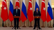 Putin-Erdoğan ortak basın toplantısı: 'Yeni anlaşma için Batı'nın yaptırımları kaldırması gerekiyor'