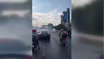 "İstanbul'u yakmaya geldik" diyerek drift yapan düğün konvoyuna ceza yağdı