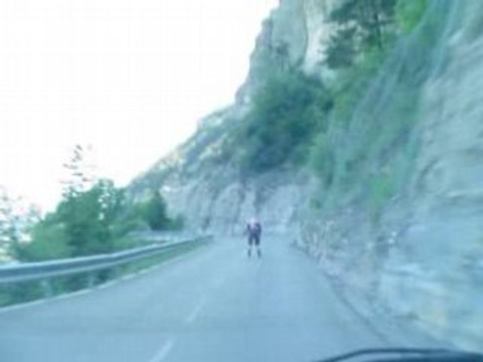 Descente du Col du Granier en roller