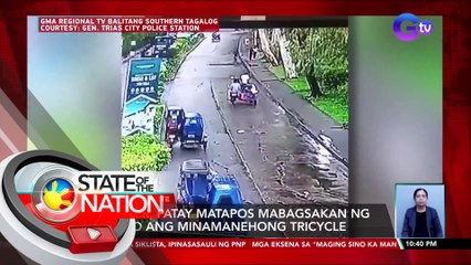 Driver, patay matapos mabagsakan ng puno ang minamanehong tricycle | SONA