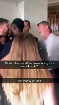 Micah Richards stops Arsenal thug after Roy Keane attack