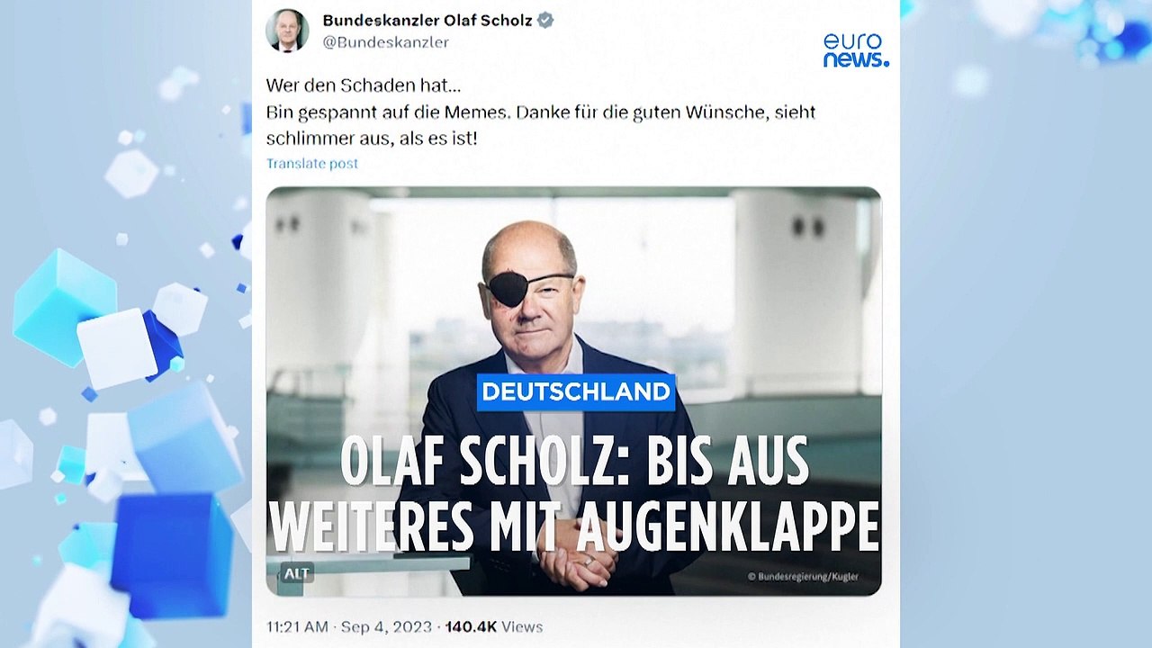 Scholz mit Augenklappe: Mitglied der Piratenpartei oder der Einäugige unter den Blinden?
