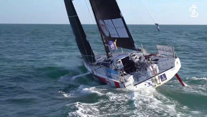 La Solitaire du Figaro Paprec 2023 :  LUNDI 04092023 - PHILIPPE HARTZ  MARINE NATIONALE - FONDATION DE LA MER