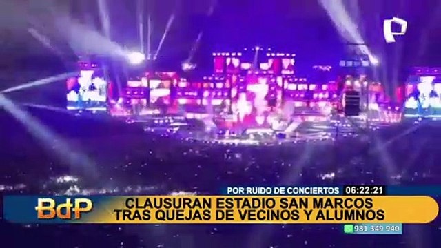Clausuran estadio San Marcos: “no vamos a permitir que se vuelvan a realizar conciertos”