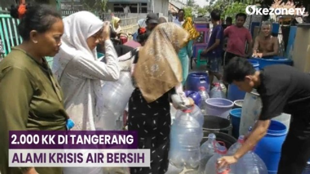 Kemarau Panjang, 2.000 KK di Tangerang Alami Krisis Air Bersih