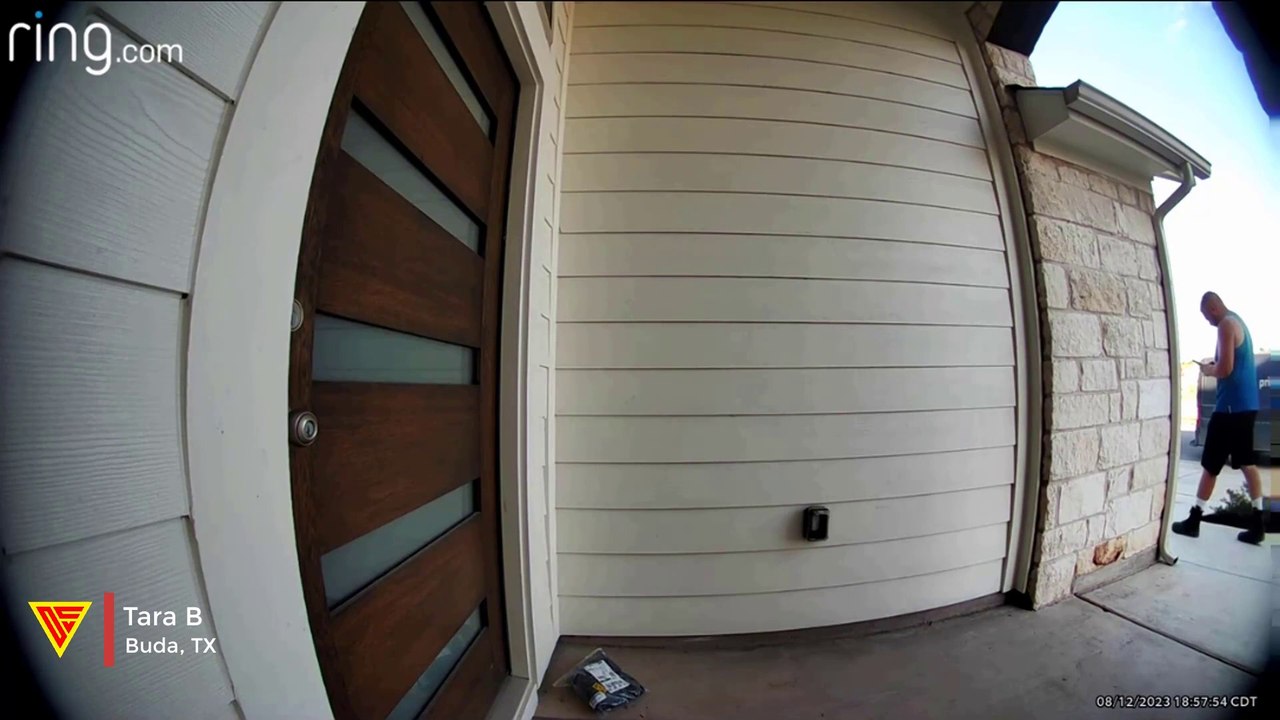Delivery Driver Throws Package Caught on Ring Camera | Doorbell Camera Video
