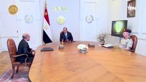 الرئيس عبد الفتاح السيسي يجتمع مع وزير العدل ورئيس الهيئة الهندسية للقوات المسلحة