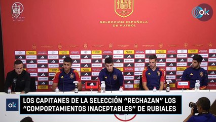 Download Video: Los capitanes de la Selección rechazan los comportamientos inaceptables de Rubiales