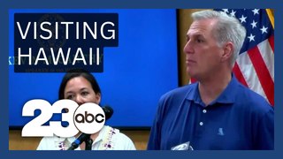 House Speaker Kevin McCarthy visits Maui