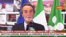 Fontana (Lombardia) incontra Urso: Per nostra regione opportunit? davvero importanti