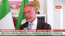 Urso incontra il presidente della Lombardia Fontana: Presentare regione ancora di pi? al mondo