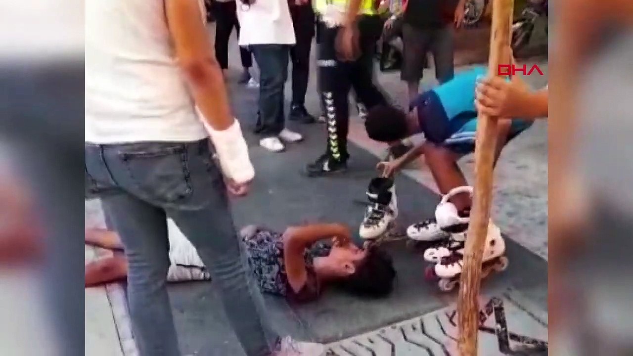 Accident dans la rue fermée à la circulation à Tarse： Une personne a été blessée