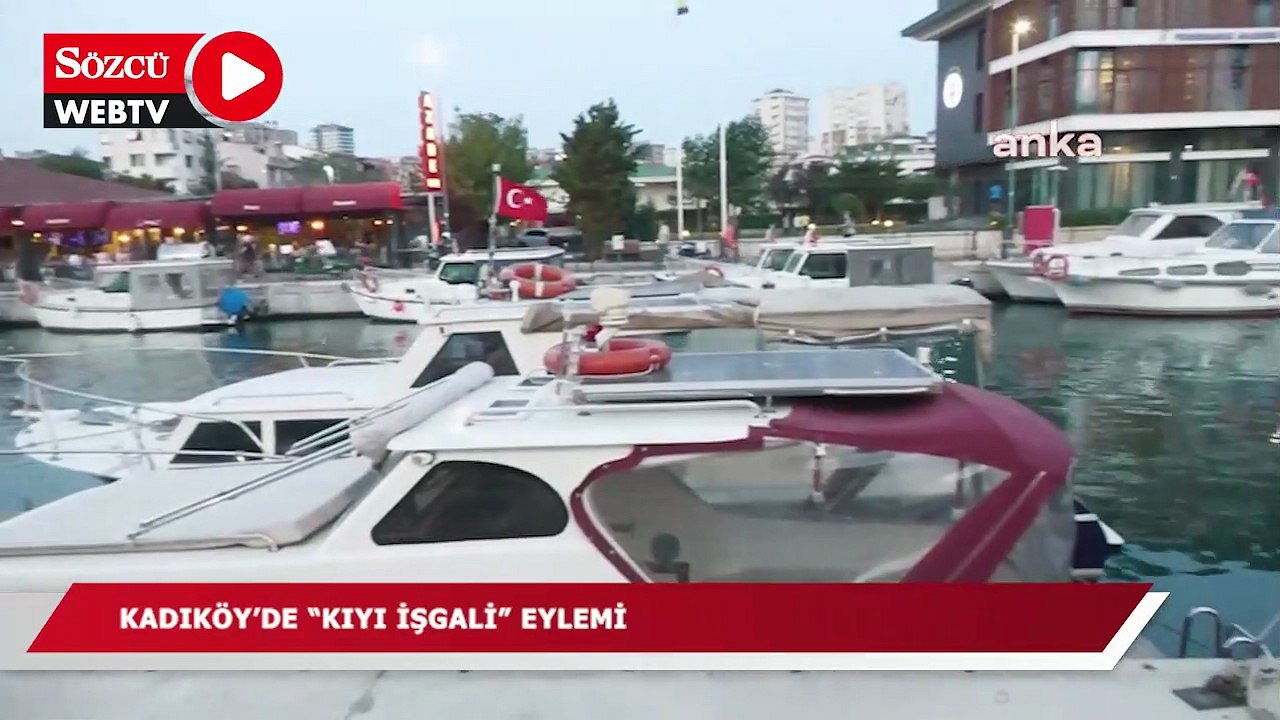 Kadıköy'de "kıyı işgali" eylemi