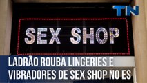 Ladrão rouba lingeries e vibradores de sex shop no ES