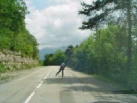 Descente du Col du Granier en roller