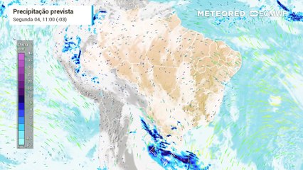 Após pequena trégua, chuva retorna ao Sul do país