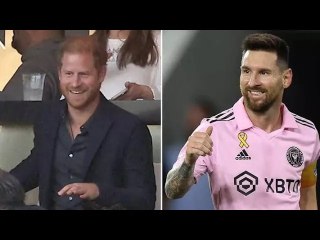 Breaking! Prince Harry was seen adorably fan-boying over Lionel Messi, On live television