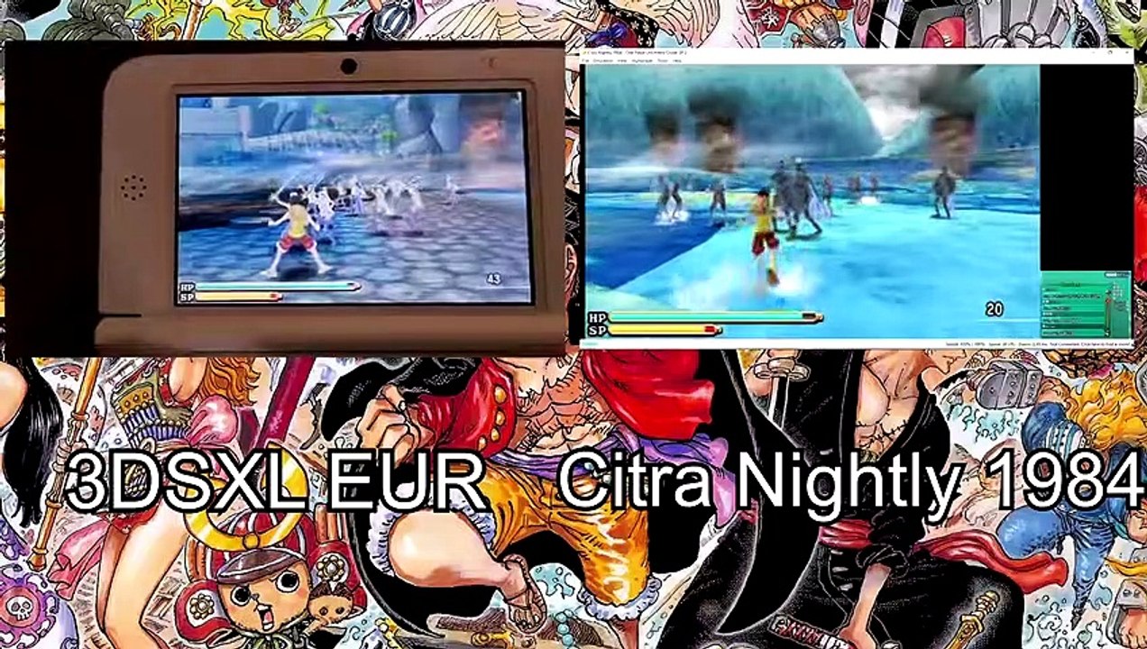 Gear 2 animation comparison Citra VS 3DSXL