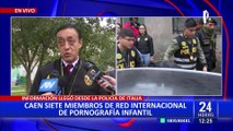 PNP captura a dos presuntos integrantes de red internacional de pornografía infantil