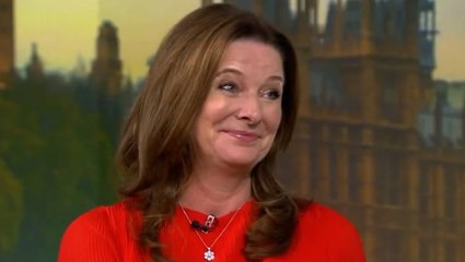Gillian Keegan shown viral clip of her swearing about school concrete row live on air