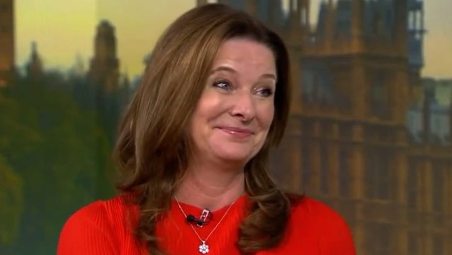 Gillian Keegan shown viral clip of her swearing about school concrete row live on air