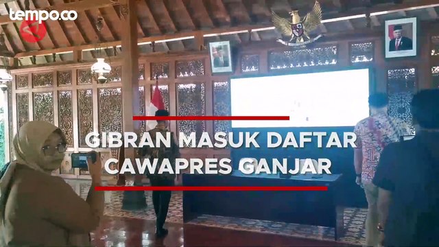 Kata Gibran soal Namanha Masuk Bursa Cawapres Ganjar Pranowo