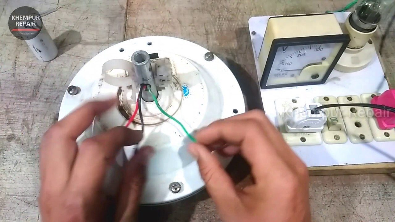 3 wire wale ceiling fan ke connection | 3 wire fan connection check | ceiling fan repair