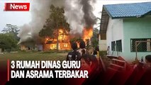 Siswa Histeris, 3 Rumah Dinas Guru dan Asrama SMP Negeri 7 Muara Teweh Terbakar