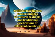 AI renders imagesof cultural festivals and traditionalcelebrations off different countries