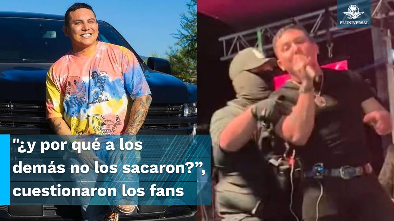 Edwin Luna abandona el escenario por presunta presencia de hombres armados y lo tunden