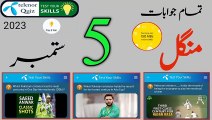 5 September 2023 My Telenor App Questions and Answers | Today Telenor Questions and Answers