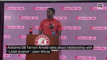 Alabama DB Terrion Arnold talks about relationship Jalen Milroe